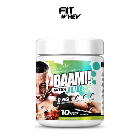 เครื่องดื่มระหว่างออกกำลังกาย BAAM INTRA JUICE - 10 SERVINGS COLA | BCAA 7G + GLUTAMINE 2.5G + ELECTROLYTES 1100MG_1