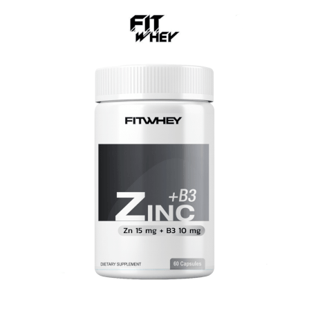 ผลิตภัณฑ์เสริมอาหาร FITWHEY SUPPLEMENTS ZINC + B3 - 60 แคปซูล_1