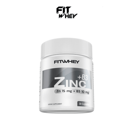 ผลิตภัณฑ์เสริมอาหาร FITWHEY SUPPLEMENTS ZINC + B3 - 30 แคปซูล_1