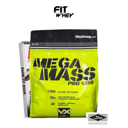 เวย์โปรตีน 70 กรัม VITAXTRONG MEGA MASS PRO 1350 - 12 LB VANILLA_1