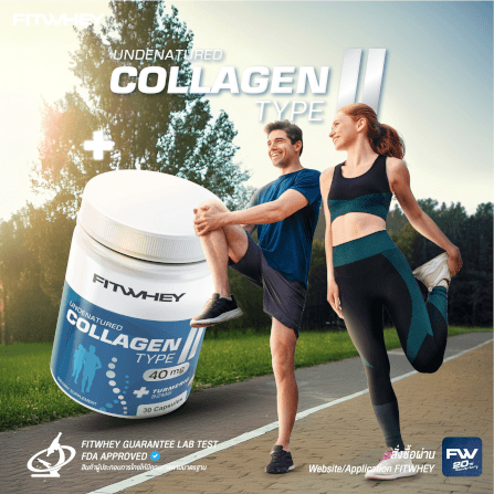 ผลิตภัณฑ์เสริมอาหาร FITWHEY SUPPLEMENTS UNDENATURE COLLAGEN TYPE II 40MG + TURMERIC 52MG_2