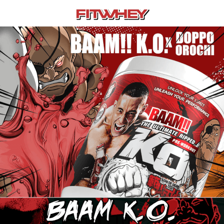 อาหารเสริมก่อนออกกำลังกาย BAAM K.O. PRE-WORKOUT - RAGING MEGALODON_2