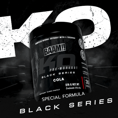 อาหารเสริมก่อนออกกำลังกาย BAAM K.O. BLACK SERIES - COLA_2