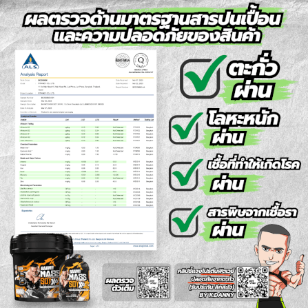 ซอยโปรตีนเพิ่มน้ำหนัก BAAM MASS SOY XXXXL - 20 LB DARK CHOCOLATE_4