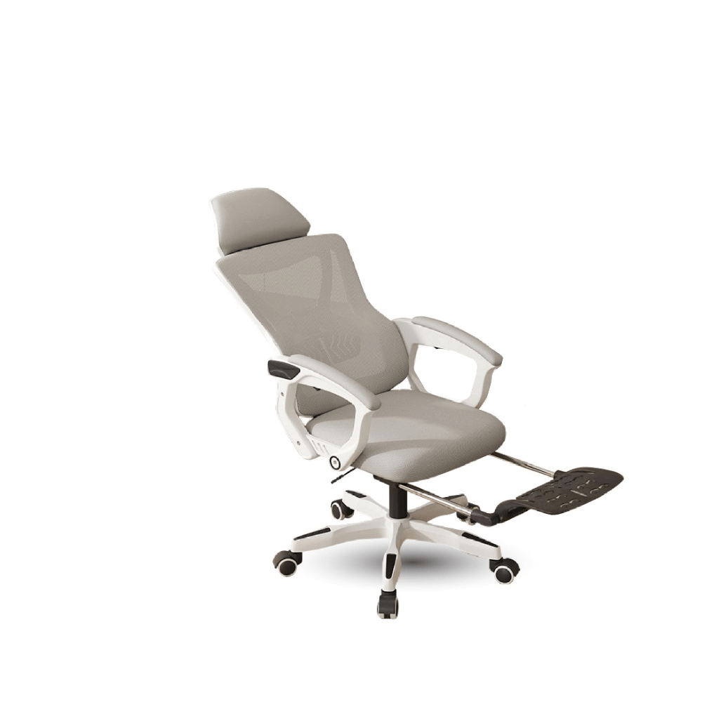 เก้าอี้เกมมิ่ง ELIFE GC-07 สีขาว ปรับเอนนอนและปรับขึ้นลงได้_0