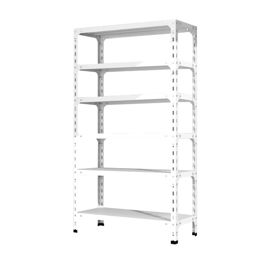 ชั้นวางของโล่ง 6 ชั้น ELIFE 195X100X40 สีขาว