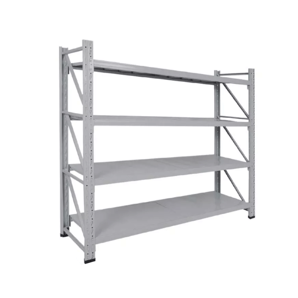 ชั้นวางของโล่ง 4 ชั้น ELIFE 200X200X60 ซม. สีเทา หนา_0