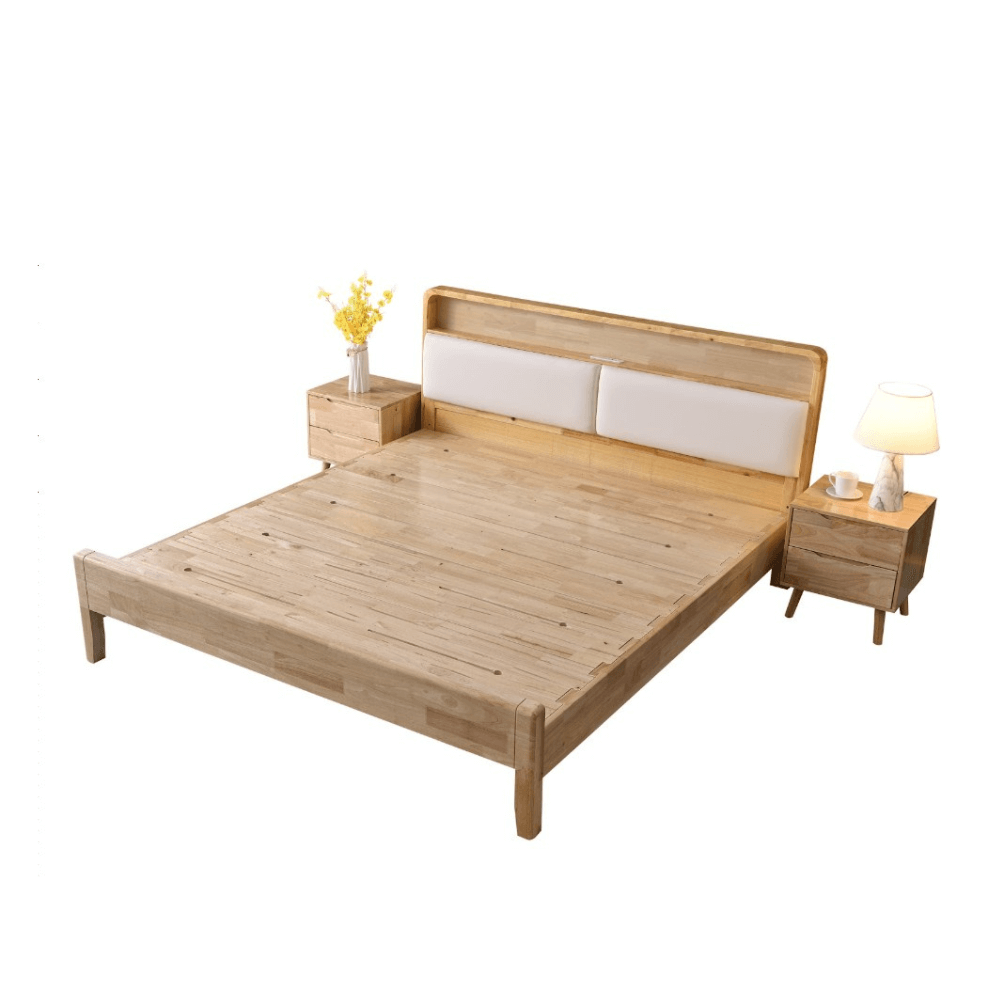 เตียง 5 ฟุต ELIFE 908PRO สีไม้ธรรมชาติ