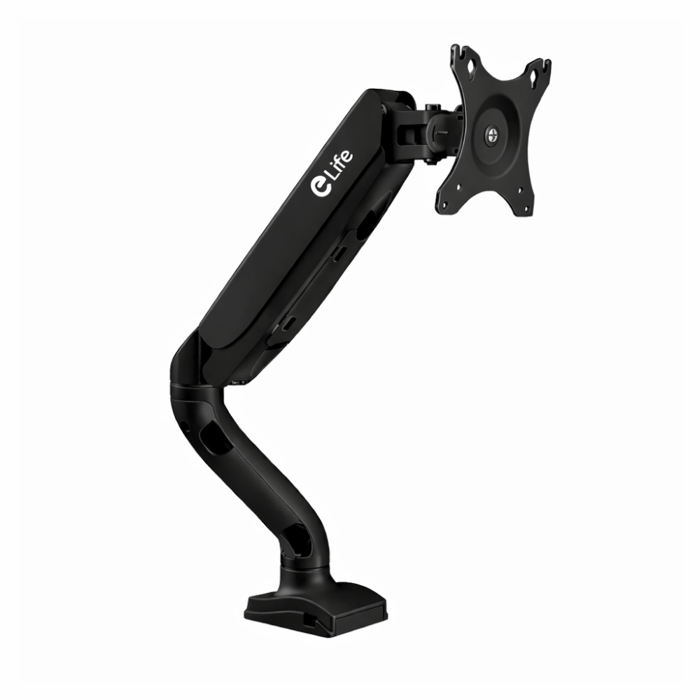 แขนจับจอมอนิเตอร์ 1 แขน ELIFE CS95 หมุนได้360° สีดำ_0
