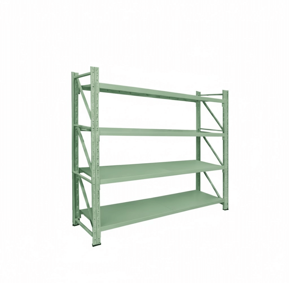 ชั้นวางของโล่ง 4 ชั้น ELIFE 180X180X40 ซม. สีเขียว_0