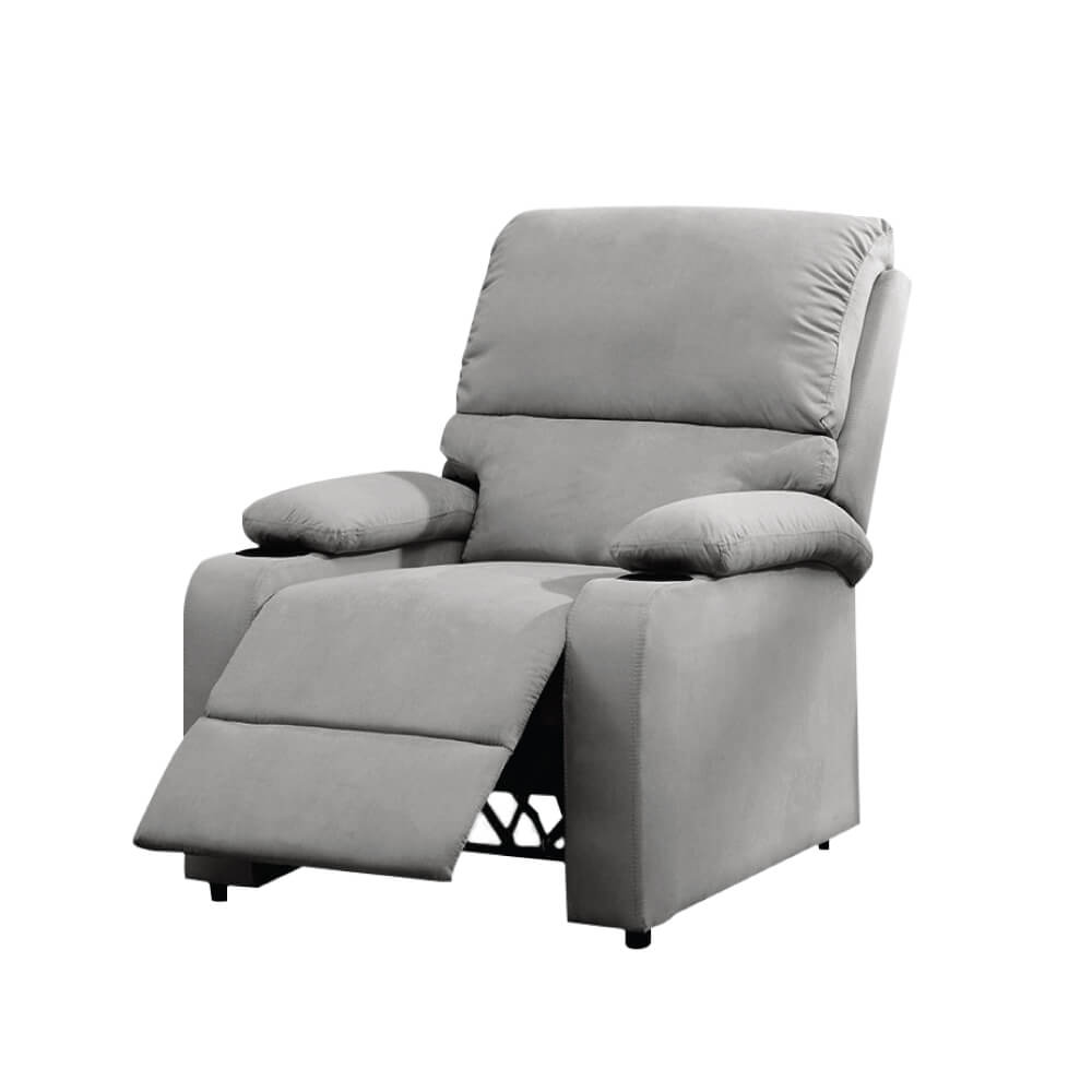 โซฟาปรับเอนนอน ELIFE รุ่น SOFA-01*FCN สีเทา มีที่วางแก้ว
