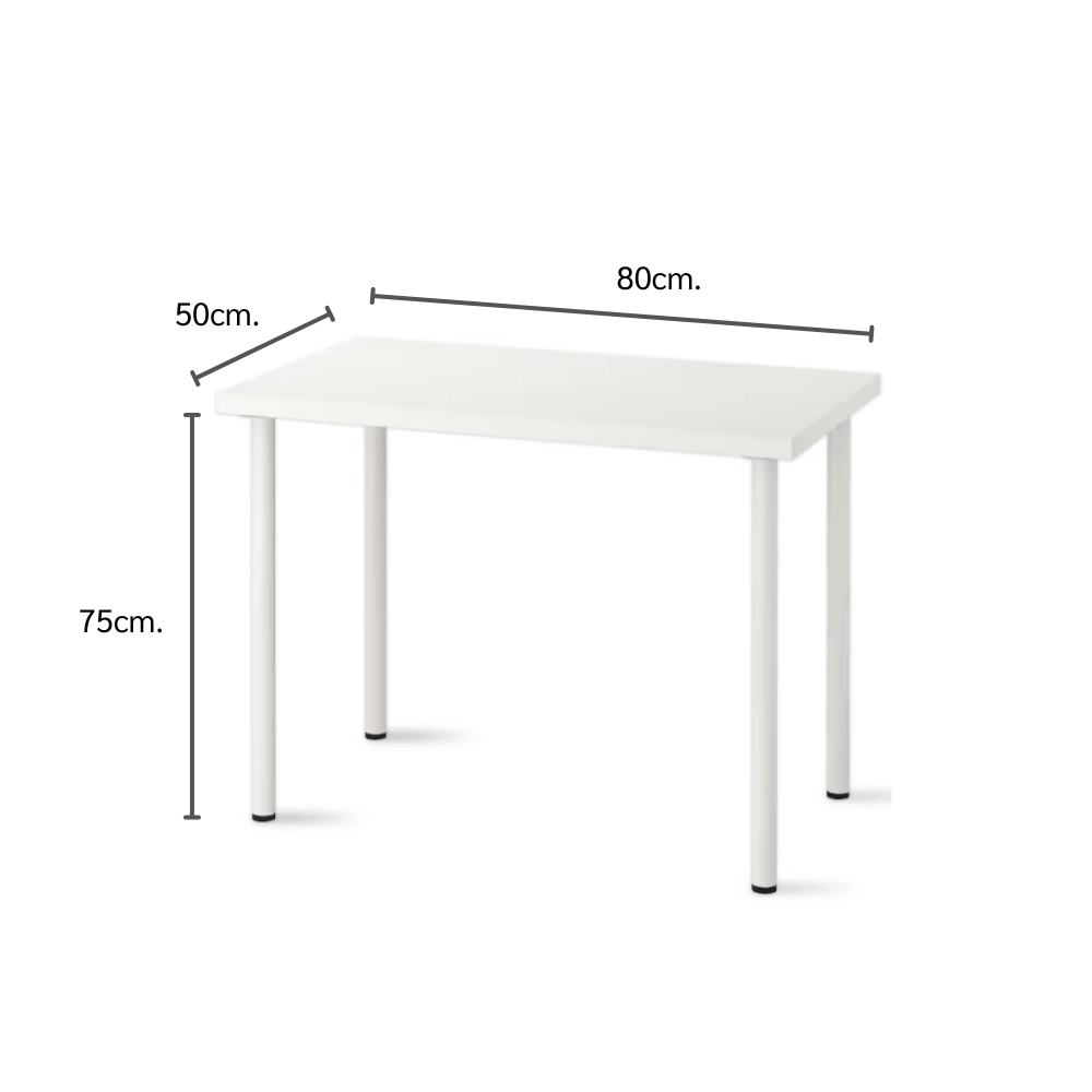 โต๊ะทำงาน ELIFE 80*50 ซม. สีขาว_1