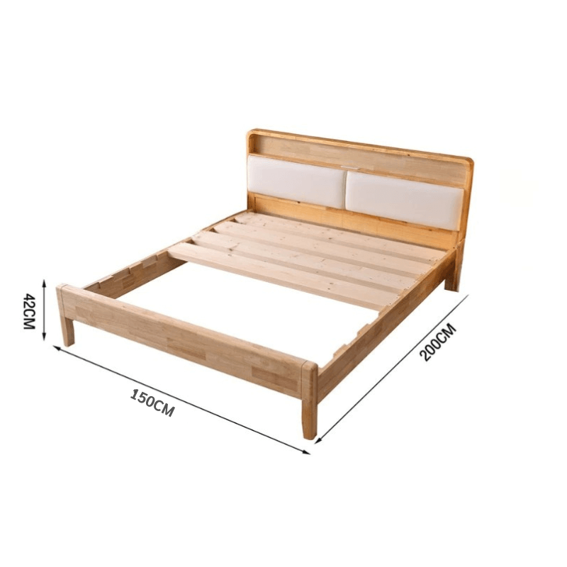 เตียง 5 ฟุต ELIFE 908PREMIUM สีไม้ธรรมชาติ