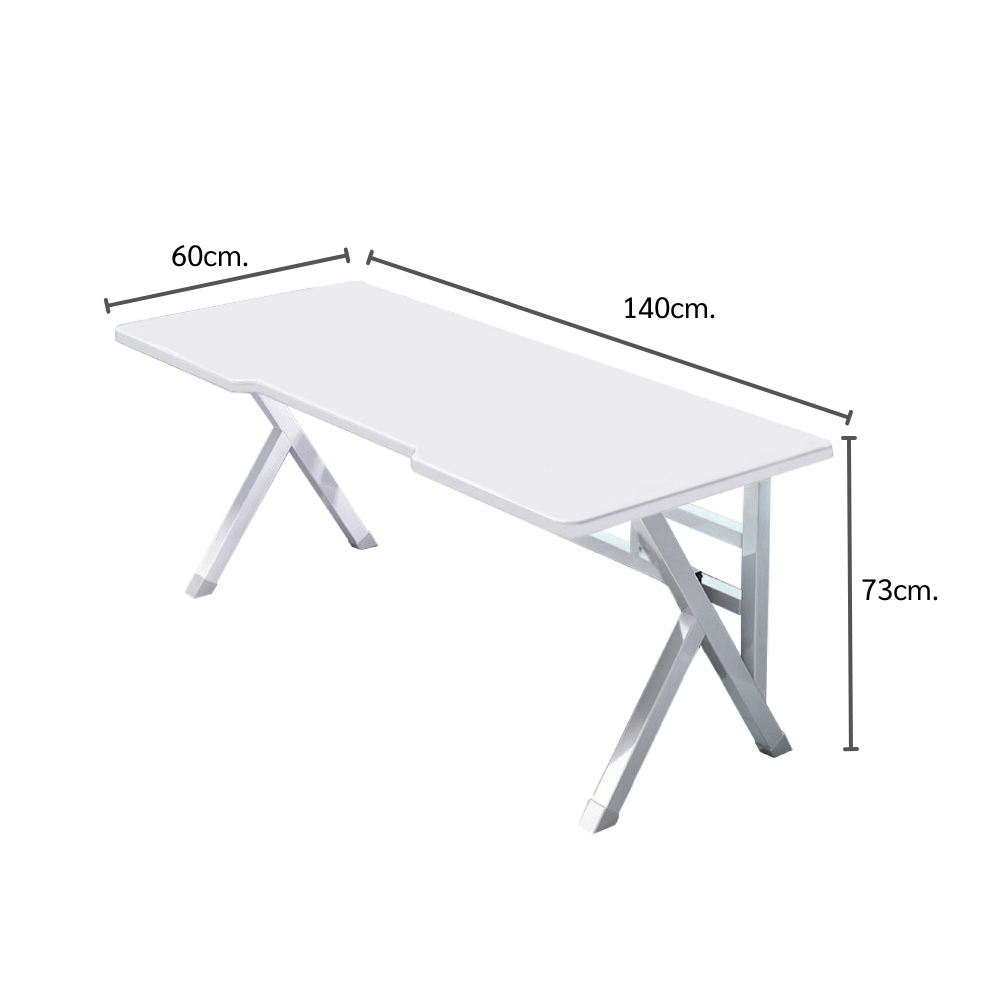 โต๊ะเกมมิ่ง ELIFE 140 ซม. สีขาว