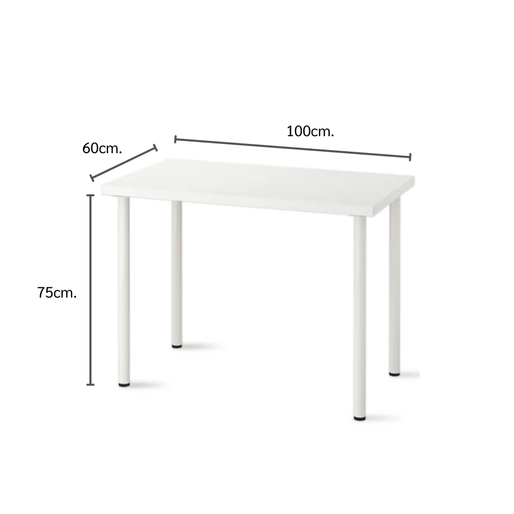 โต๊ะทำงาน ELIFE 100 ซม. สีขาว