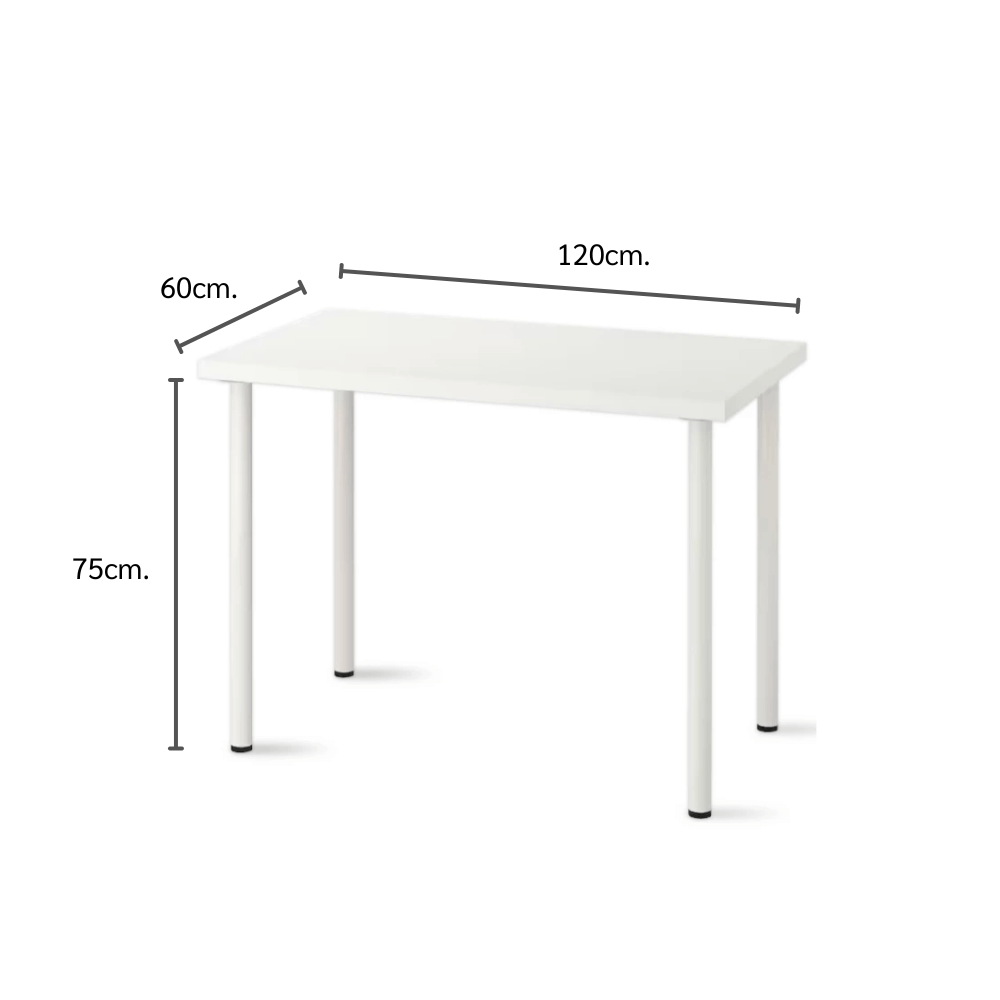 โต๊ะทำงาน ELIFE 120 ซม. สีขาว