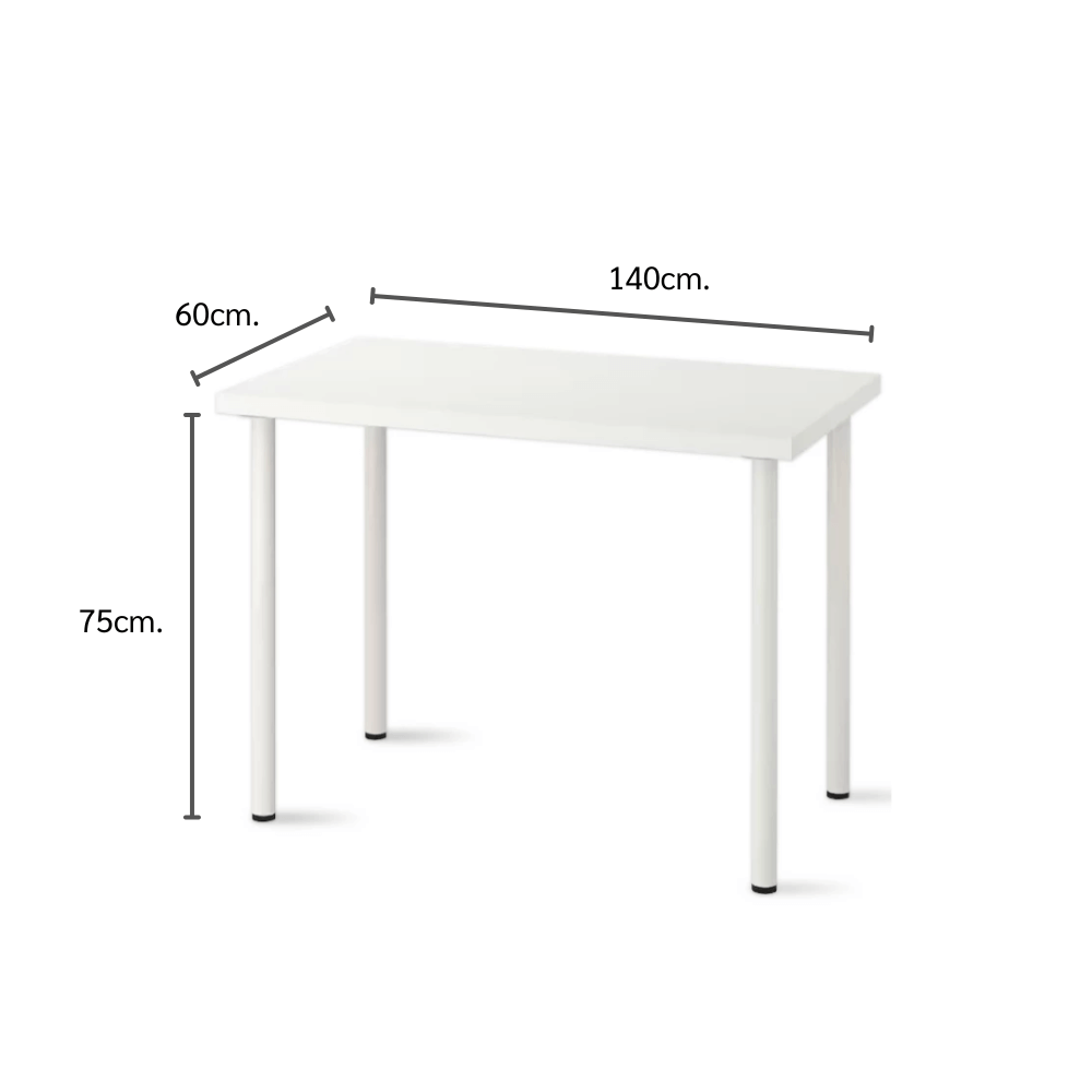 โต๊ะทำงาน ELIFE 140*60 ซม. สีขาว_1
