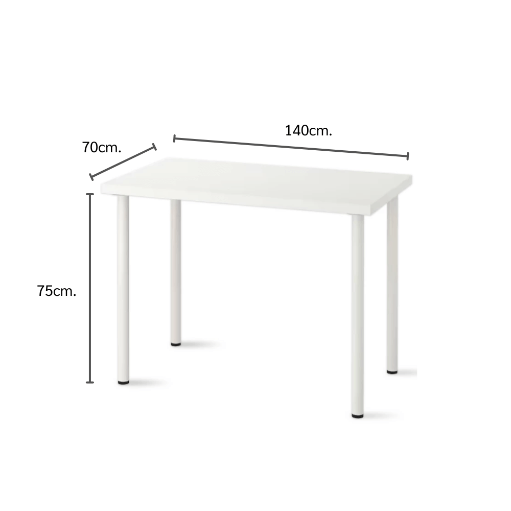 โต๊ะทำงาน ELIFE 140*70 ซม. สีขาว_1