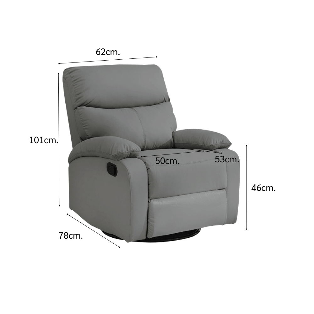 โซฟาปรับเอน หมุนและโยกได้ ELIFE รุ่น SOFA-YS03 สีเทา