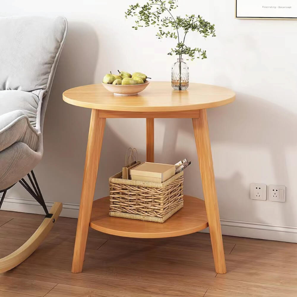 โต๊ะกลาง ELIFE ขนาด 46 ซม. สีไม้ธรรมชาติ_2