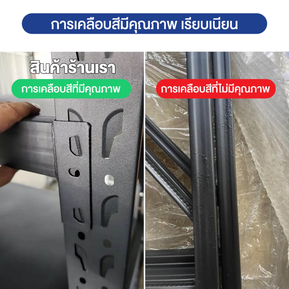 ชั้นวางของโล่ง 4 ชั้น ELIFE 200X200X60 ซม. สีน้ำเงิน หนาพิเศษ