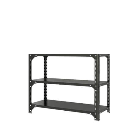 ชั้นวางของโล่ง 3 ชั้น ELIFE 60X50X30 ซม. สีดำ_0