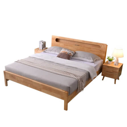 เตียง 5 ฟุต ELIFE A003 สีไม้ธรรมชาติ_0