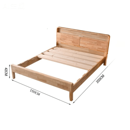เตียง 5 ฟุต ELIFE 902PREMIUM สีไม้ธรรมชาติ_1