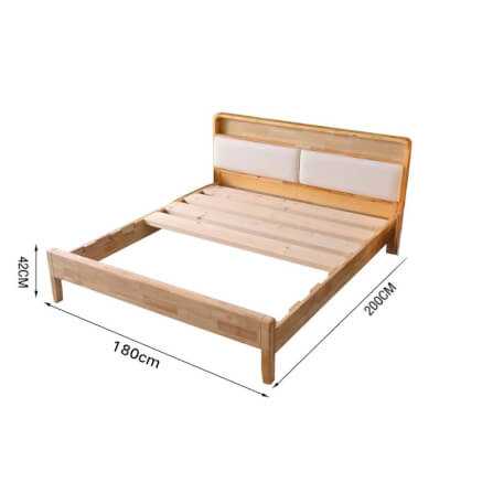 เตียง 6 ฟุต ELIFE 908PREMIUM สีไม้ธรรมชาติ_1