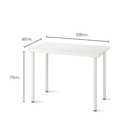 โต๊ะทำงาน ELIFE 100 ซม. สีขาว_1