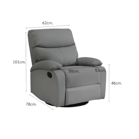 โซฟาปรับเอน หมุนและโยกได้ ELIFE รุ่น SOFA-YS03 สีเทา_1