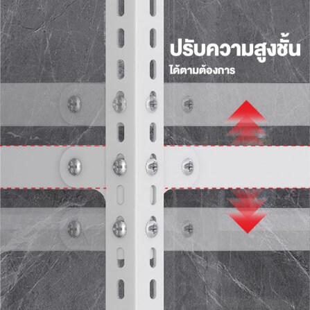 ชั้นวางของโล่ง 4 ชั้น ELIFE 120X60X30 สีขาว_2