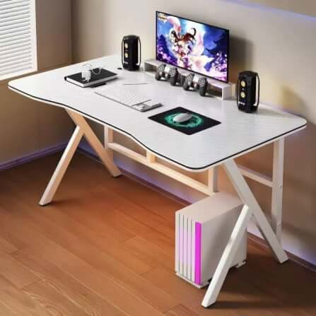 โต๊ะเกมมิ่ง ELIFE 140 ซม. สีขาว_2