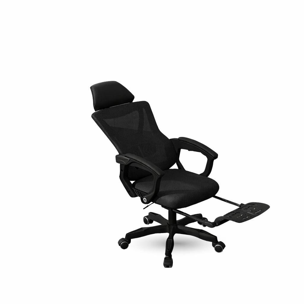 เก้าอี้เกมมิ่ง ELIFE GC-08 สีดำ ปรับเอนนอนและปรับขึ้นลงได้_0