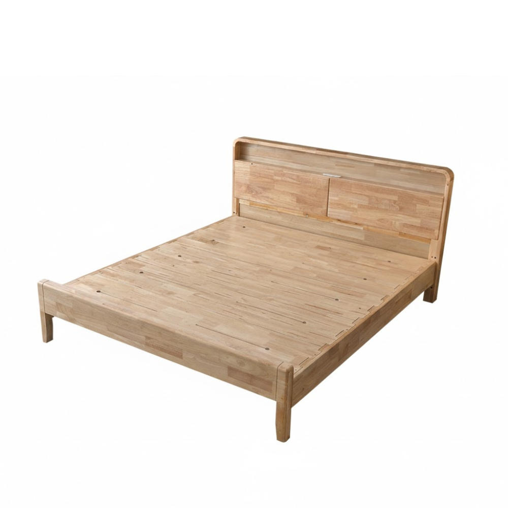 เตียง 5 ฟุต ELIFE 902PRO สีไม้ธรรมชาติ_0