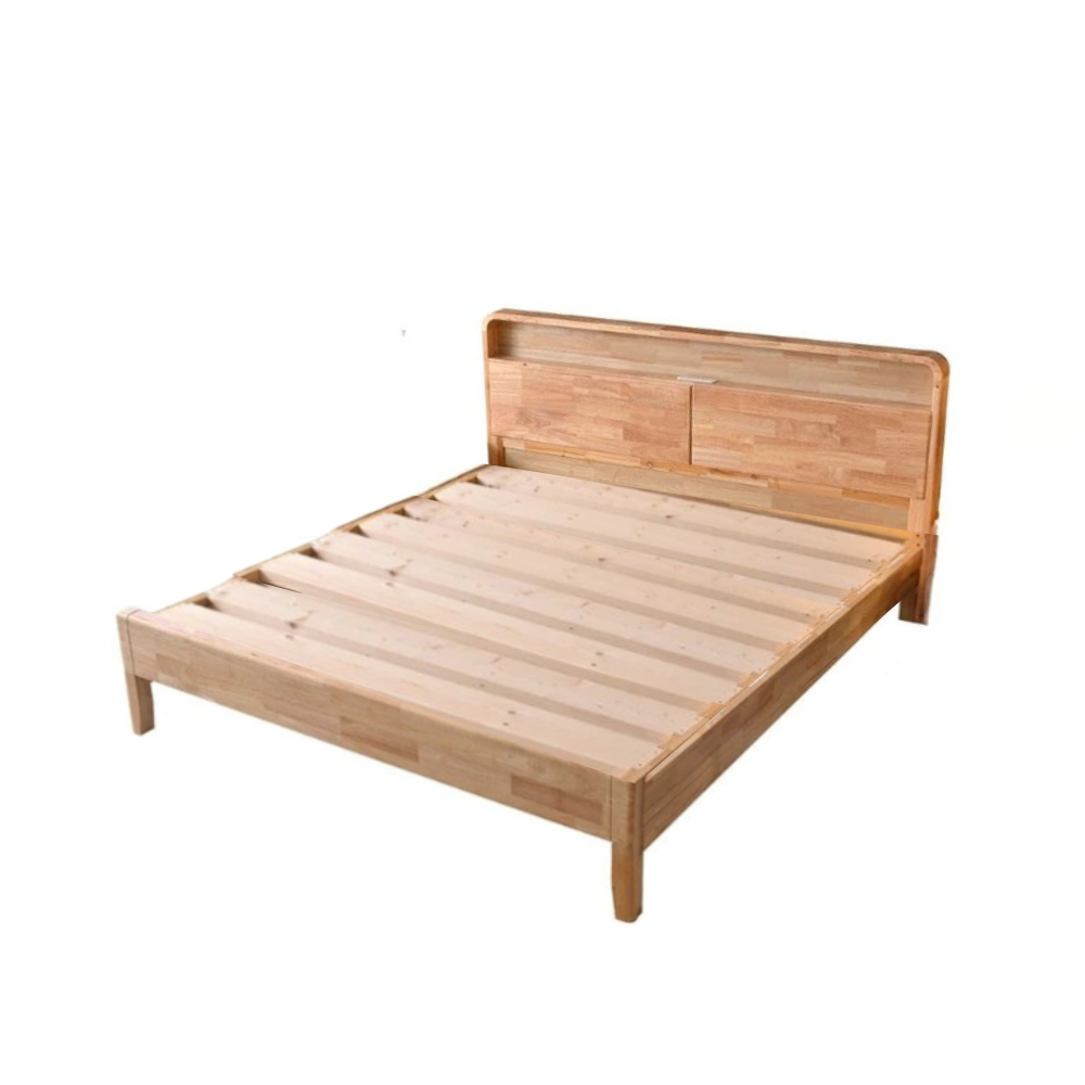 เตียง 6 ฟุต ELIFE 902PREMIUM สีไม้ธรรมชาติ_0