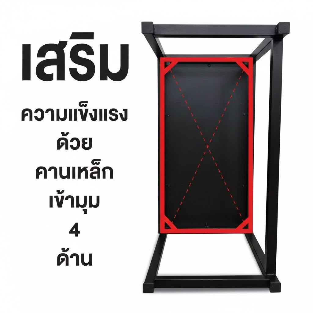 โต๊ะทำงาน ELIFE 140 ซม. สีดำ_3