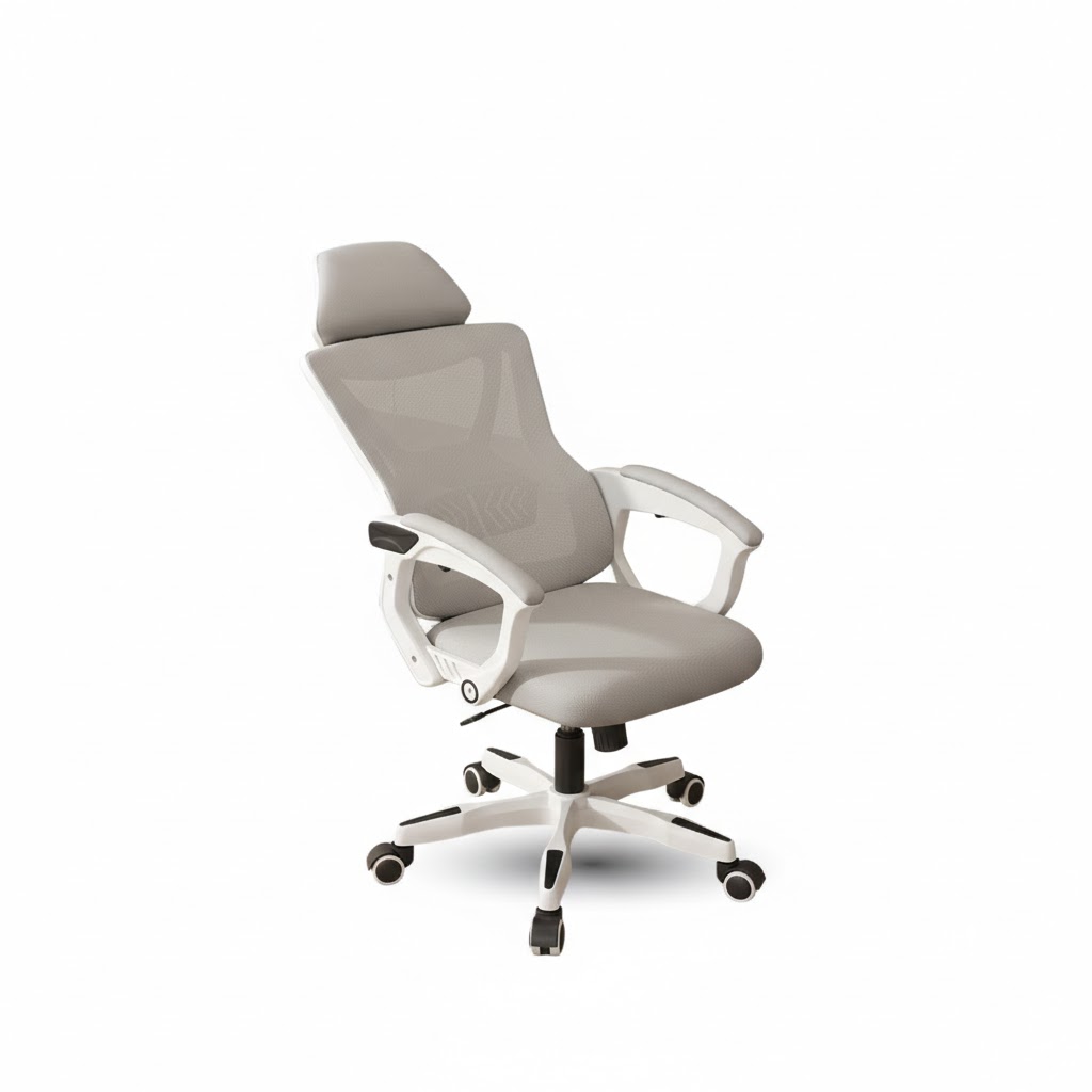 เก้าอี้เกมมิ่ง ELIFE GC-05 สีขาว ปรับเอนนอนและปรับขึ้นลงได้_6