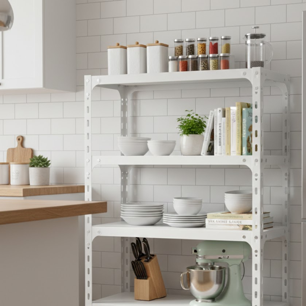 ชั้นวางของโล่ง 4 ชั้น ELIFE 150X70X30 สีขาว_6