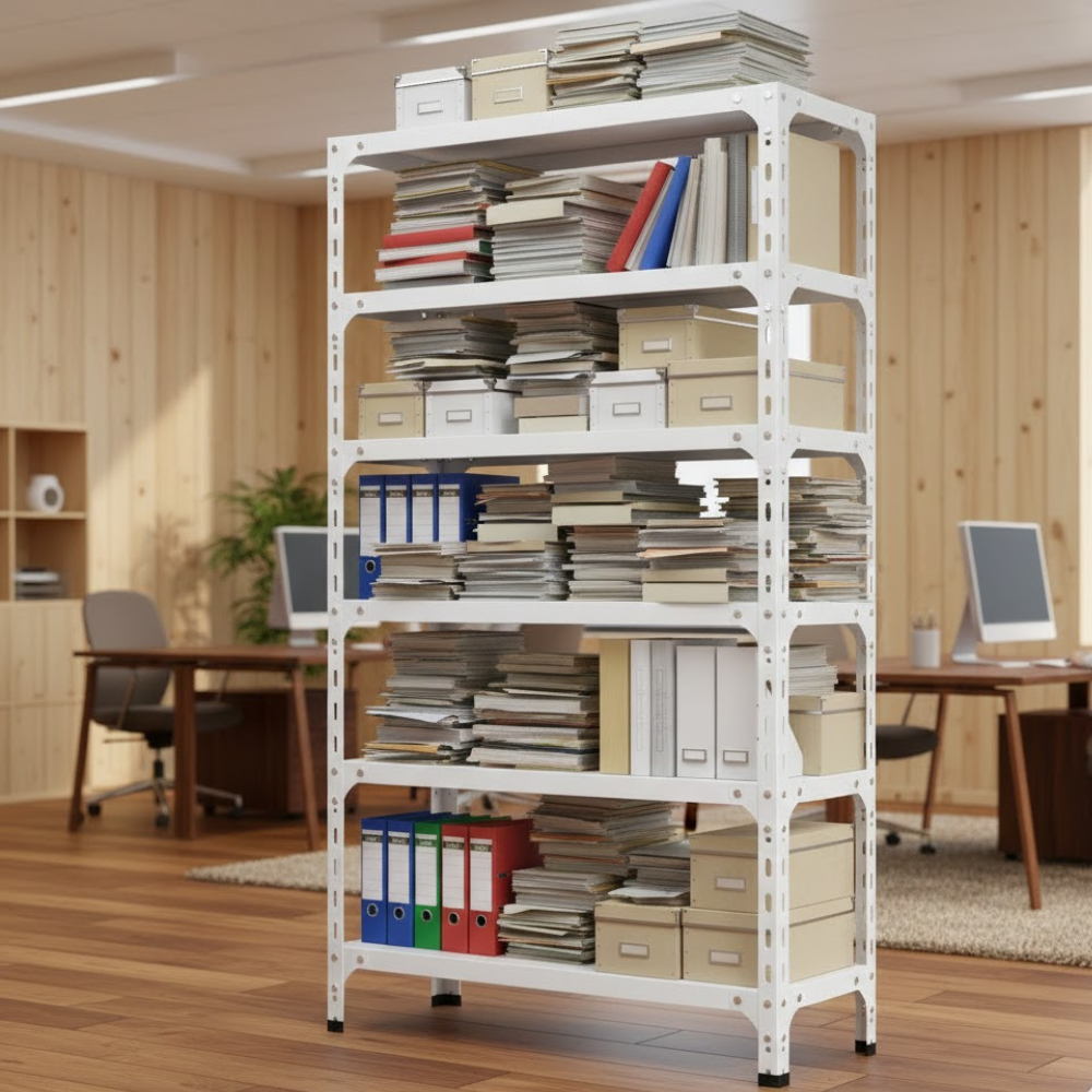 ชั้นวางของโล่ง 6 ชั้น ELIFE 195X100X40 สีขาว_6