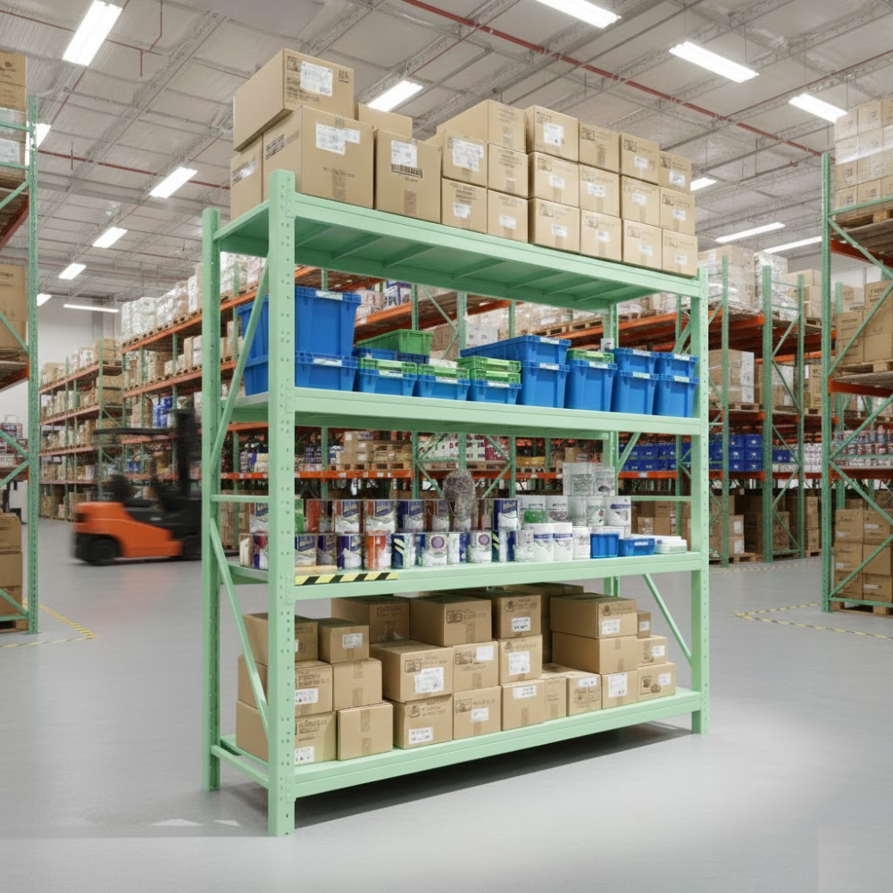 ชั้นวางของโล่ง 4 ชั้น ELIFE 180X180X40 ซม. สีเขียว_7