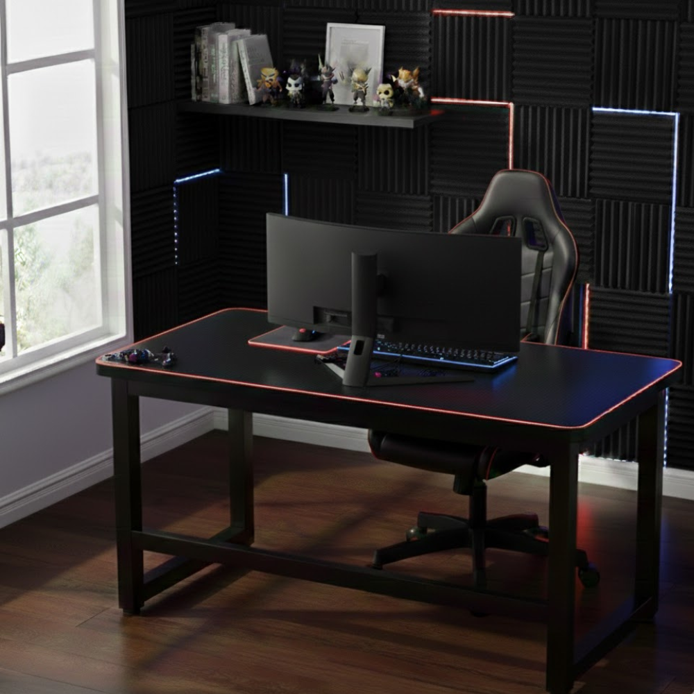 โต๊ะทำงาน ELIFE 120 ซม. สีดำ_7