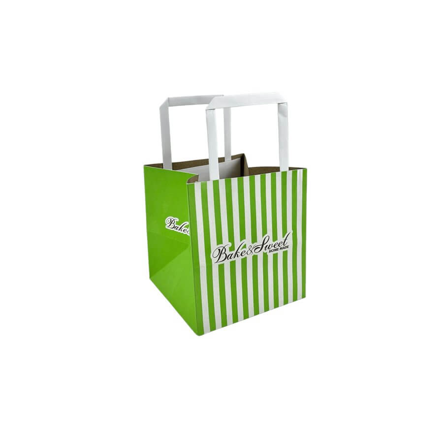 ถุงใส่กล่องเค้ก SCP PACKING 1/2 ปอนด์ ขนาด 6.5 X 7 X 6.5 นิ้ว สีเขียว (1 แพ็ค 50 ใบ)