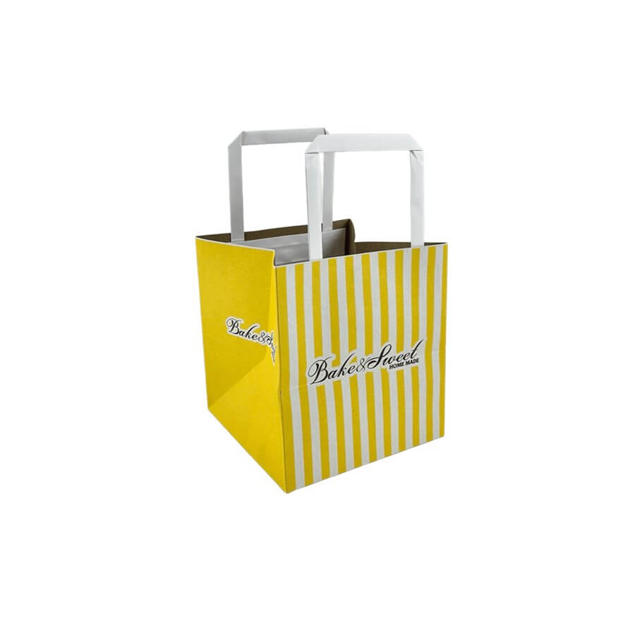 ถุงใส่กล่องเค้ก SCP PACKING 1/2 ปอนด์ ขนาด 6.5 X 7 X 6.5 นิ้ว สีเหลือง (1 แพ็ค 50 ใบ)_1