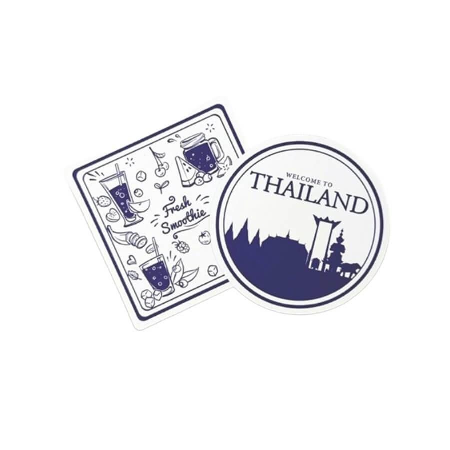 กระดาษรองแก้ว พิมพ์ลาย SCP PACKING คละลาย (200ใบ/แพ็ก)