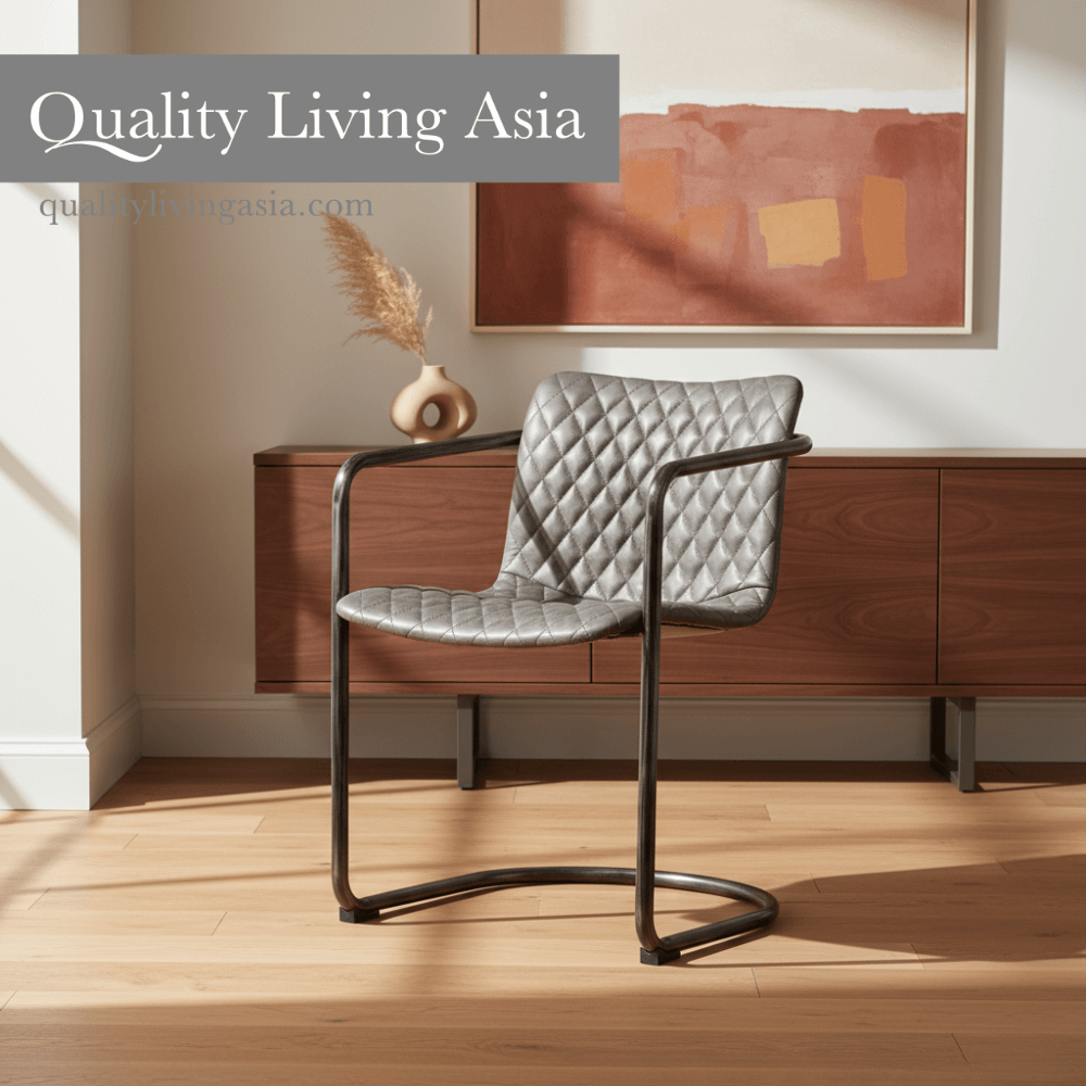 เก้าอี้พักผ่อน QUALITY LIVING ASIA สีเทา_1