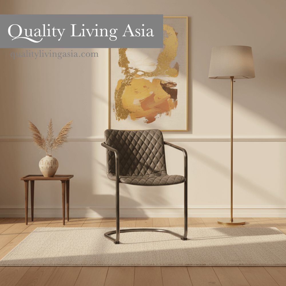 เก้าอี้พักผ่อน QUALITY LIVING ASIA สีเทา_2