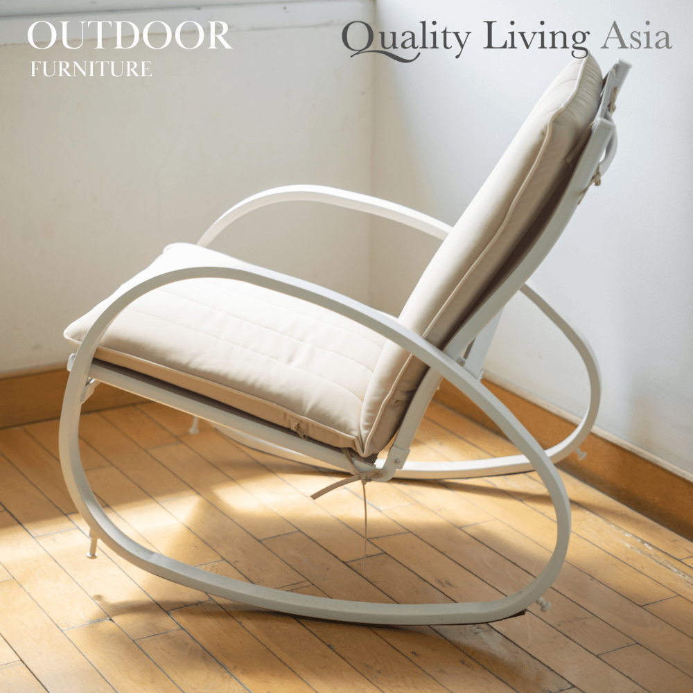 เก้าอี้พักผ่อน QUALITY LIVING ASIA สีเบจ