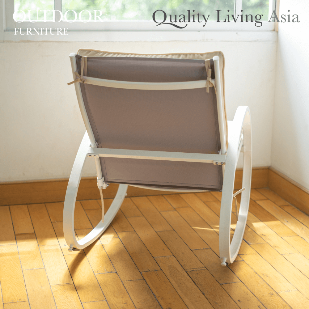 เก้าอี้พักผ่อน QUALITY LIVING ASIA สีเบจ