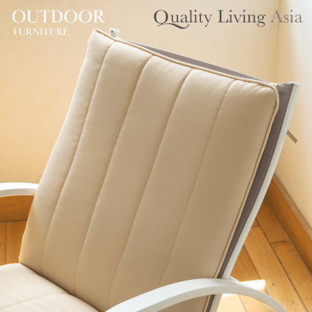 เก้าอี้พักผ่อน QUALITY LIVING ASIA สีเบจ_2